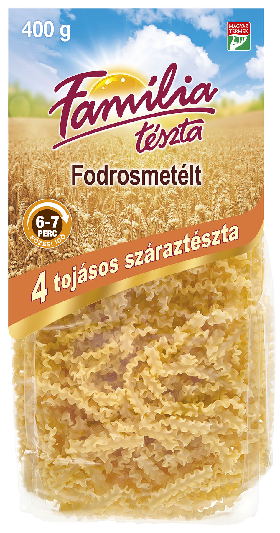 Fodrosmetélt 4 tojásos száraztészta 400 g